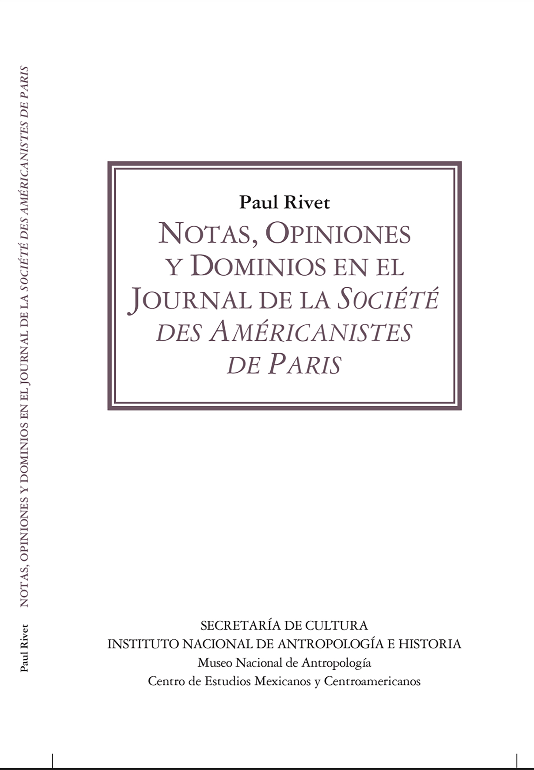Notas, opiniones y dominios en el Journal de la Société des Américanistes de Paris