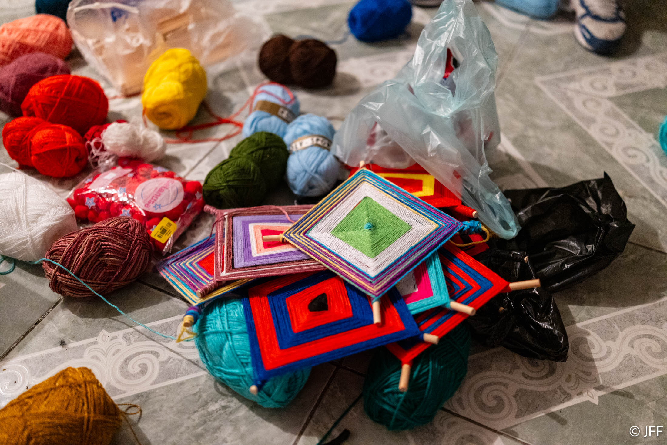 Tejido de Ojos de Dios